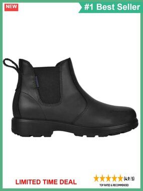 Waterproof Leather Chelsea Ankle Boots Rubber Outsole
